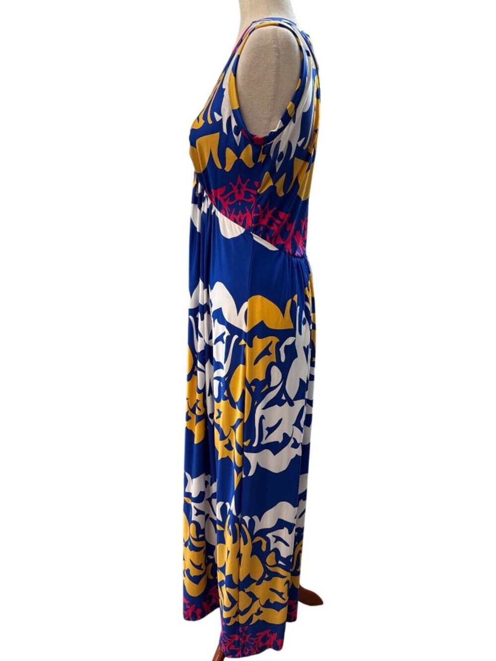 Olian Women Maxi Maternity Dress~Size L~Royal Blue Vacay Resort Outfit NWT L5 11 - Picture 6 of 13
